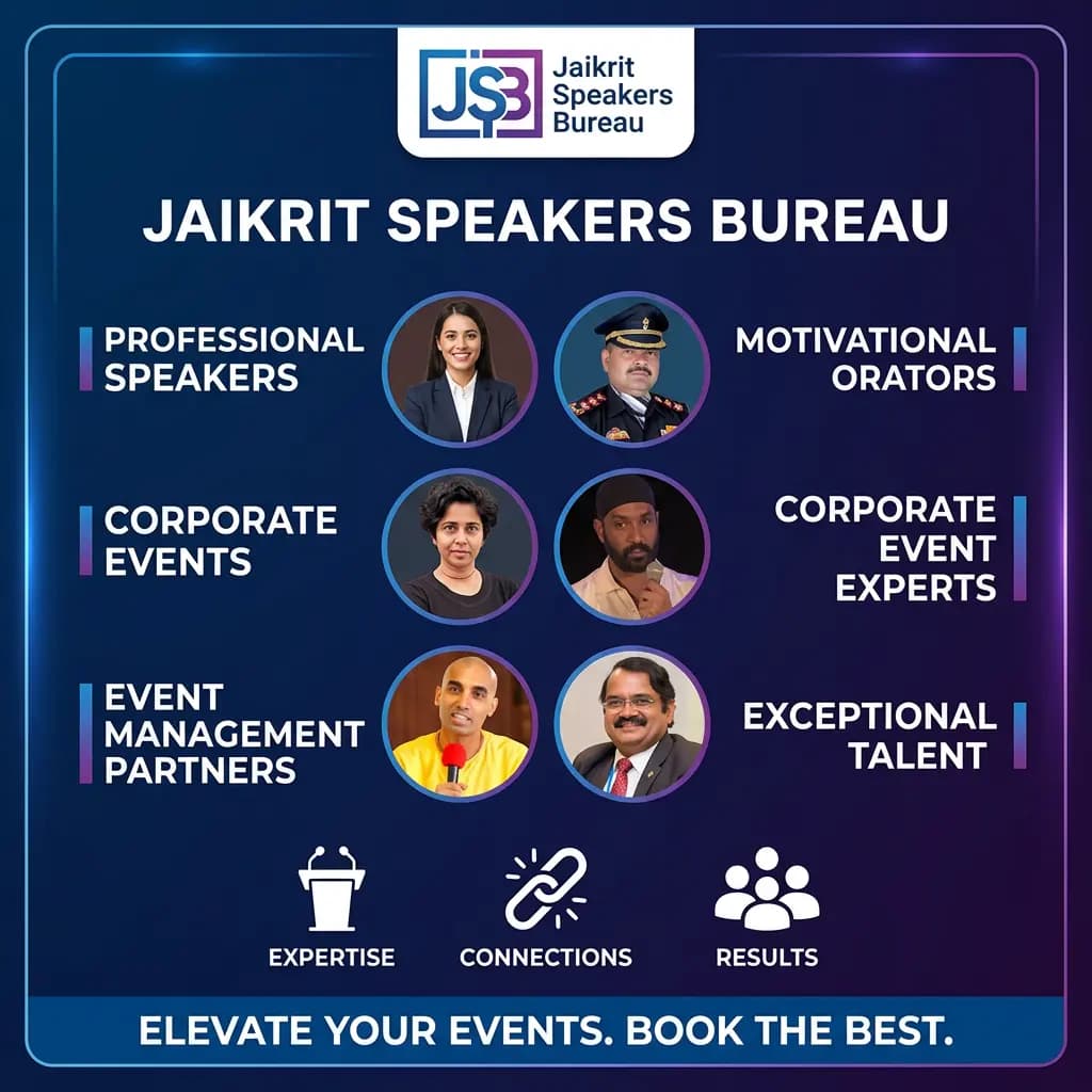 Jaikrit Speaker Bureau website screenshot