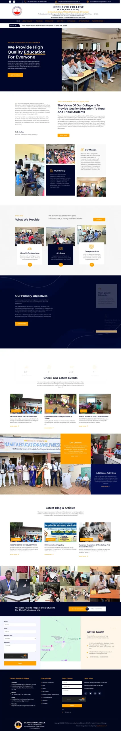 Siddharth college